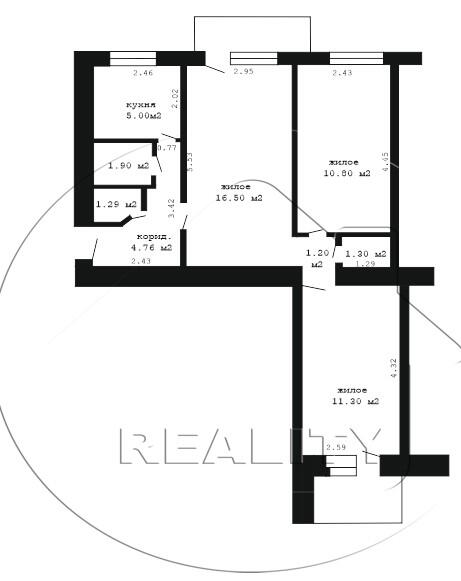 Appartement 3 chambres 56 m² Muchaviecki sielski Saviet, Bélarus