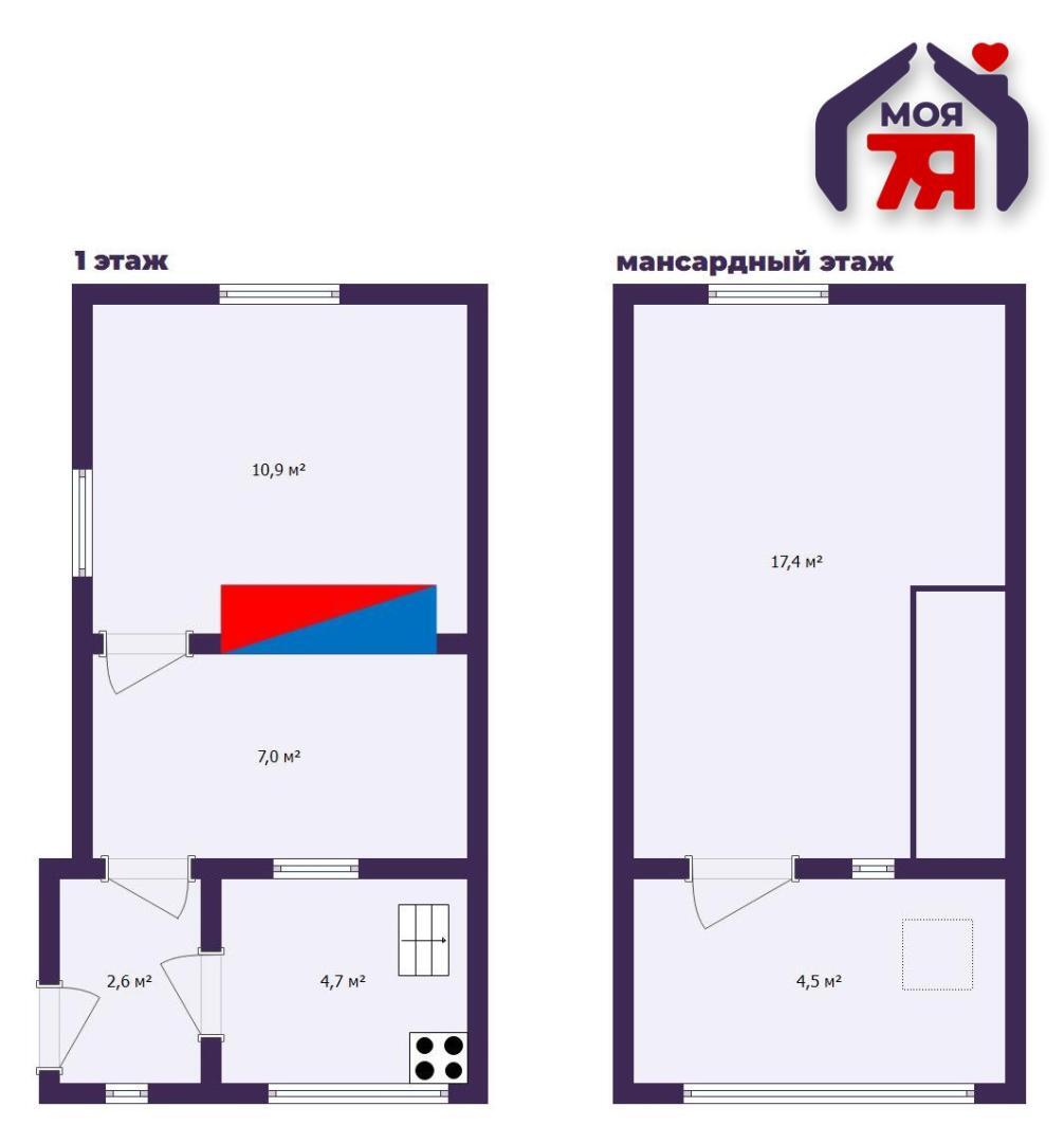 Maison 47 m² Starobinski sielski Saviet, Bélarus