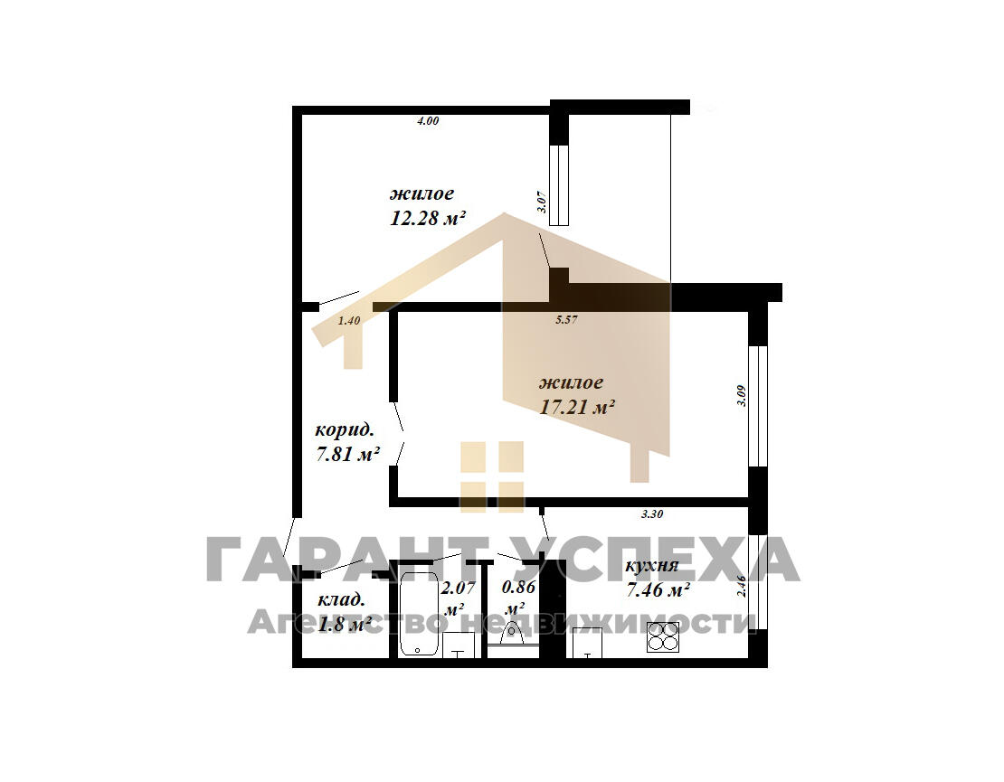 Mieszkanie 2 pokoi 49 m² Muchaviecki sielski Saviet, Białoruś