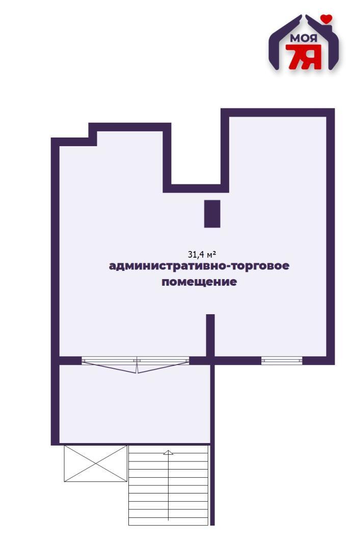 Коммерческое помещение 1 комната 31 м² в Минске, Беларусь