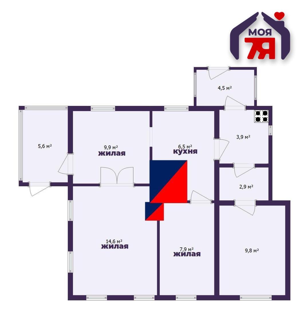 Дом 66 м² Добринёвский сельский Совет, Беларусь