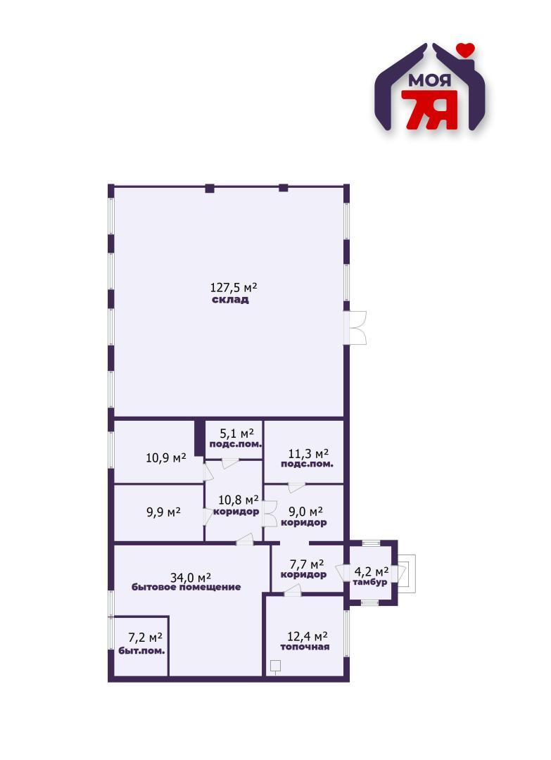 Склад 251 м² Слуцк, Беларусь