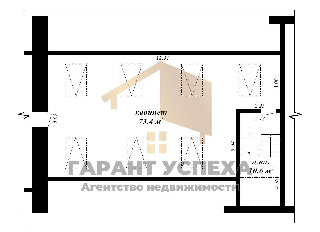 Büro 2 zimmer 73 m² in Muchaviecki sielski Saviet, Belarus