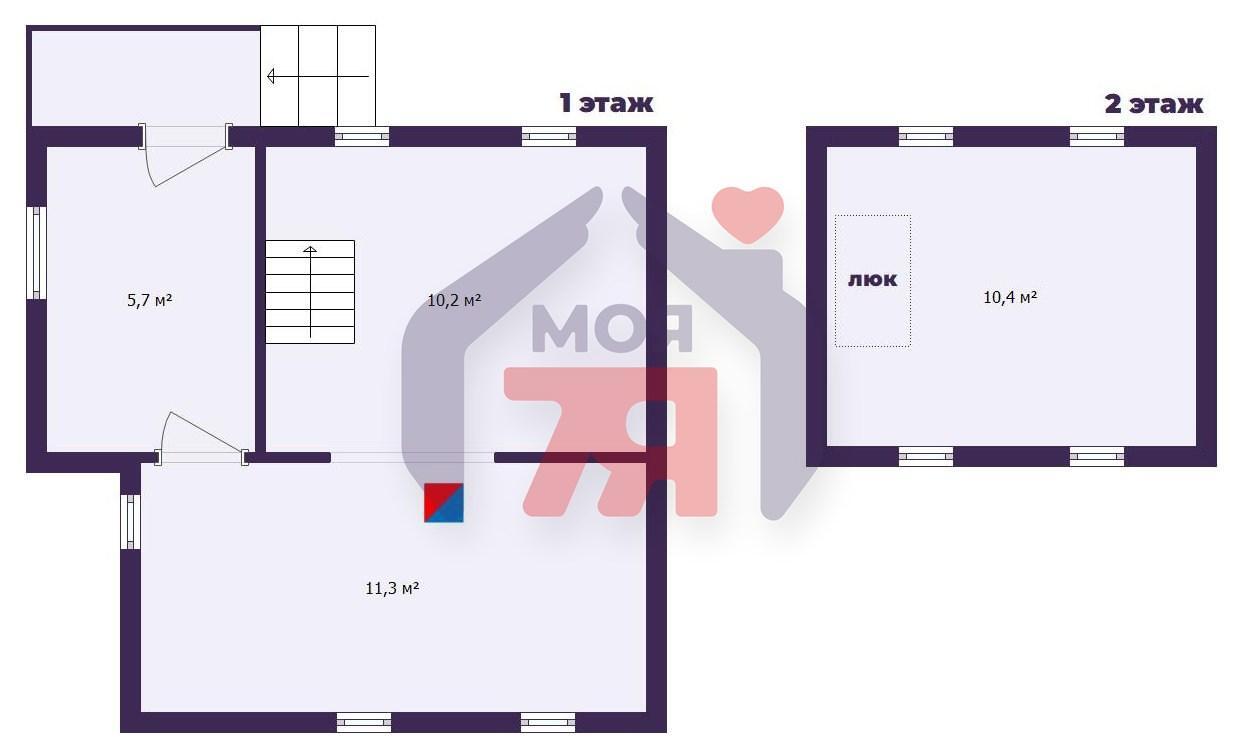 House 38 m² Aliachnovicki sielski Saviet, Belarus