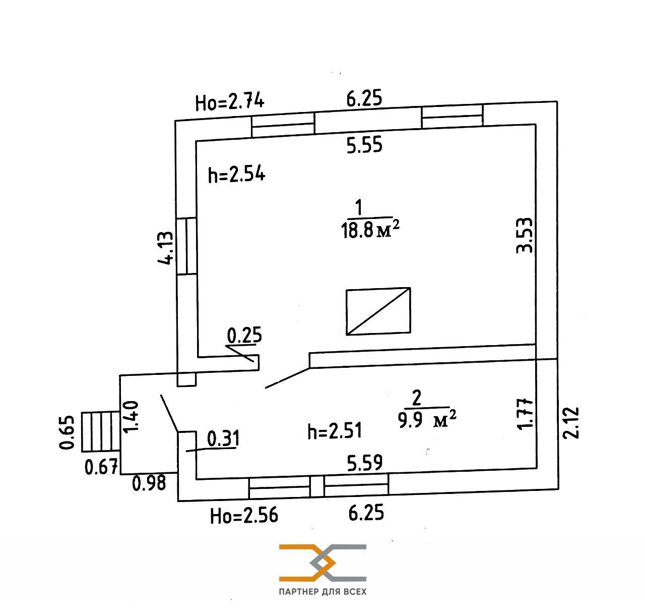 Дом 55 м² Петришковский сельский Совет, Беларусь