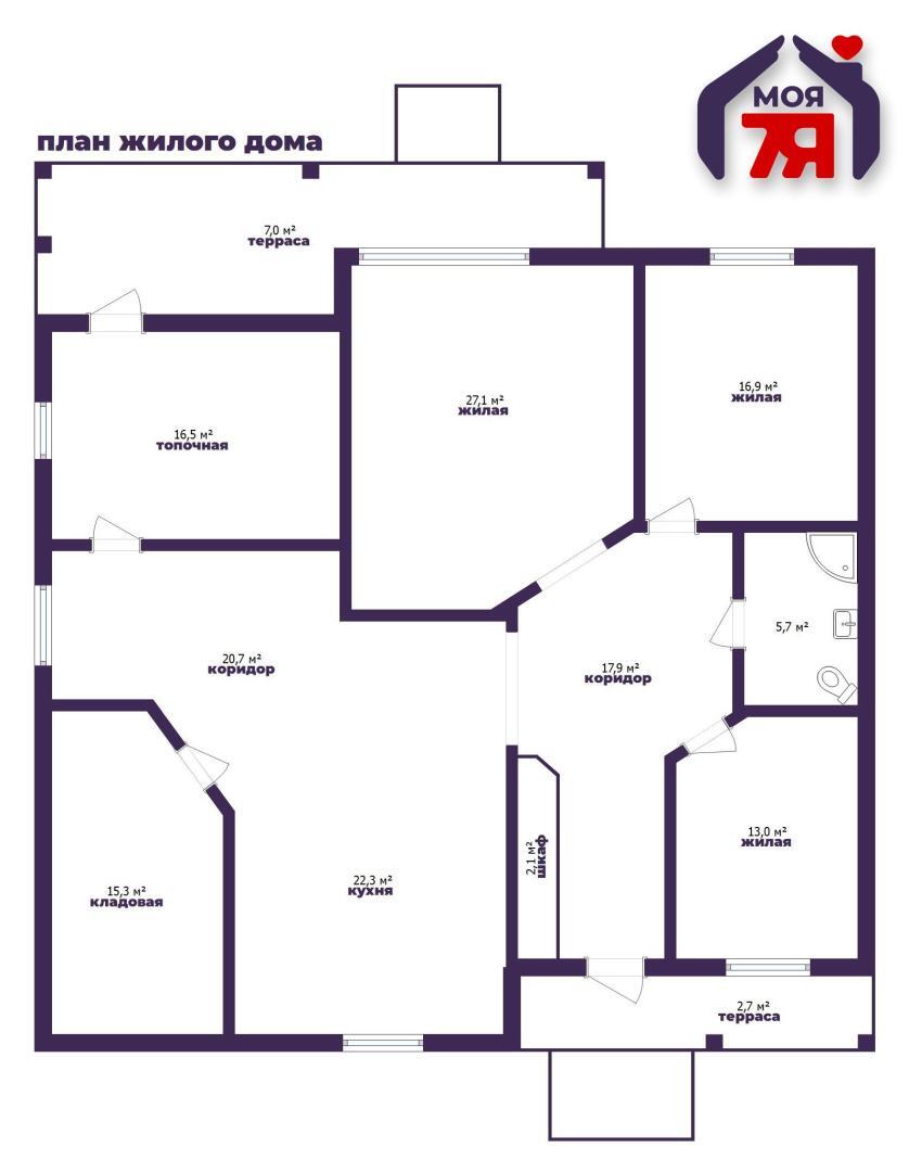 House 167 m² Starobinski sielski Saviet, Belarus