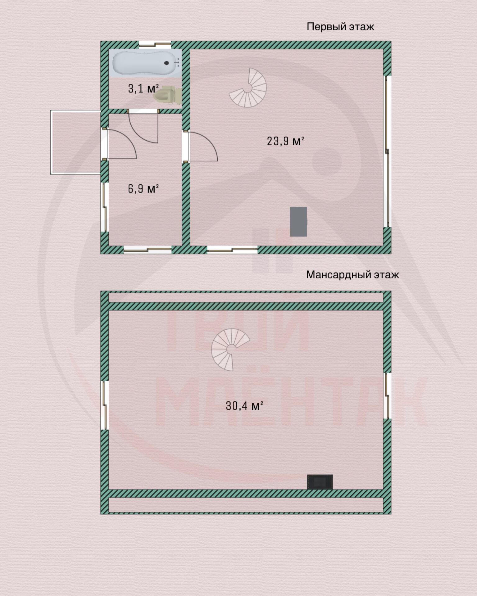 Haus 66 m² Lasanski sielski Saviet, Belarus