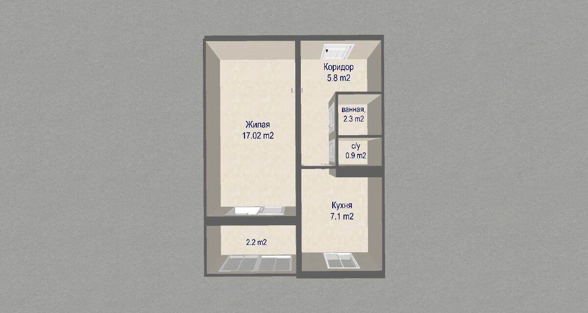 Квартира 1 комната 33 м² Минск, Беларусь
