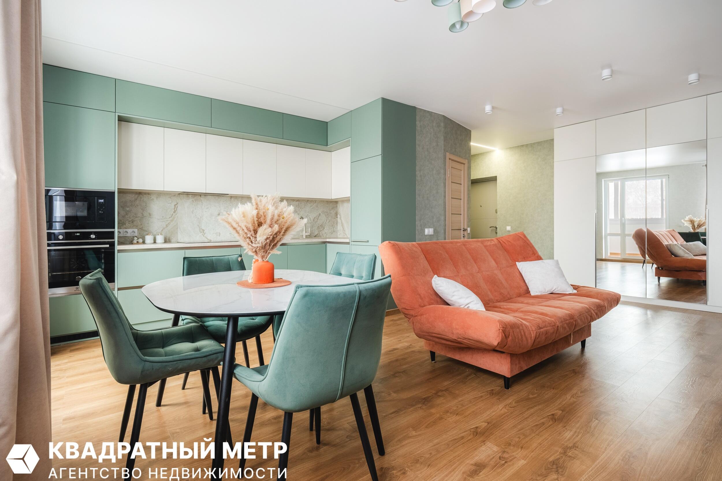 2 room apartment 59 m² Minsk, Belarus