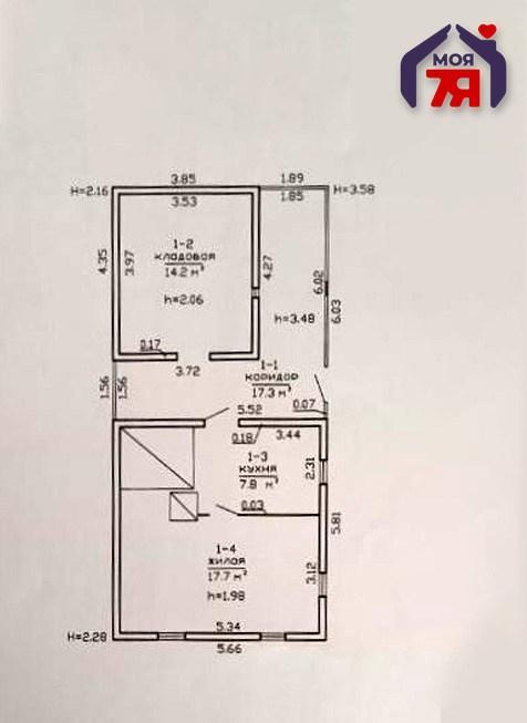 House 57 m² Hiedzievicy, Belarus