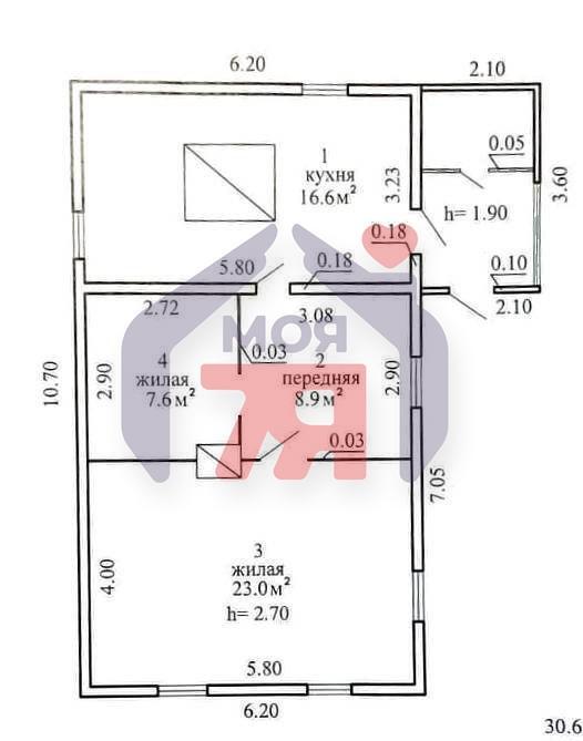 Dom 56 m² Rabuń, Białoruś
