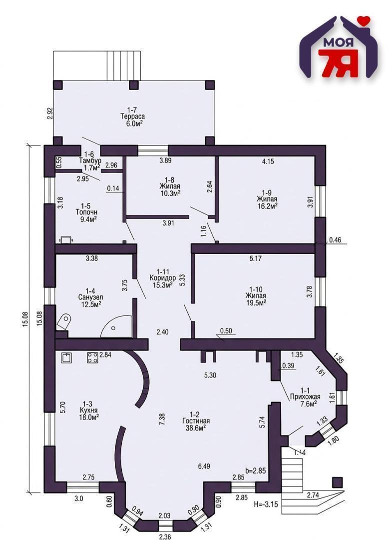 Chalet 155 m² Dziarjynsk, Bélarus