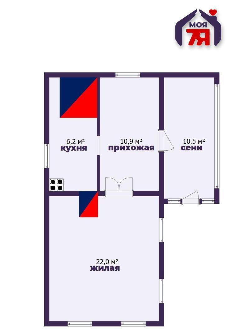 Haus 50 m² Pavarcycy, Belarus