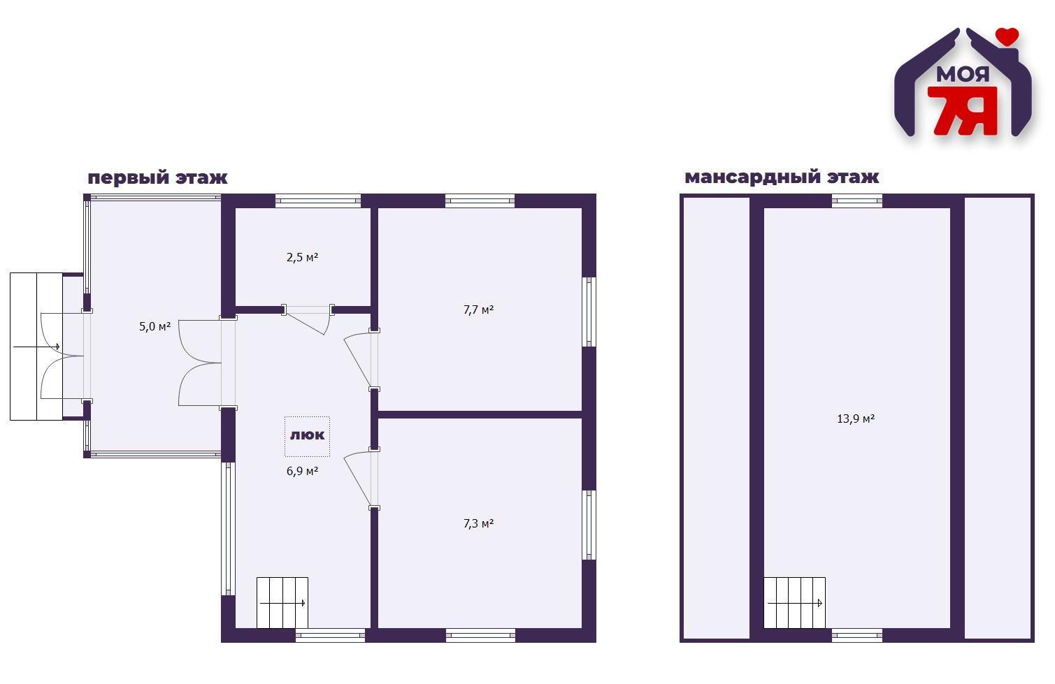 Casa 43 m² Zdanovicki sielski Saviet, Belarús