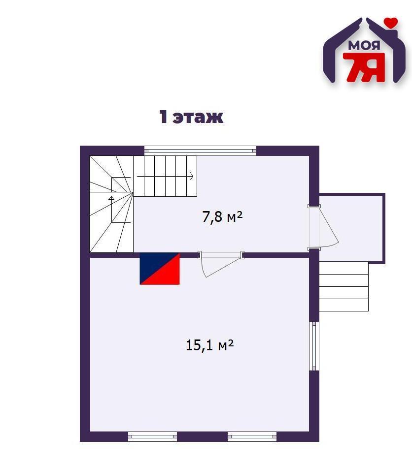 Maison 38 m² Zodzinski sielski Saviet, Bélarus