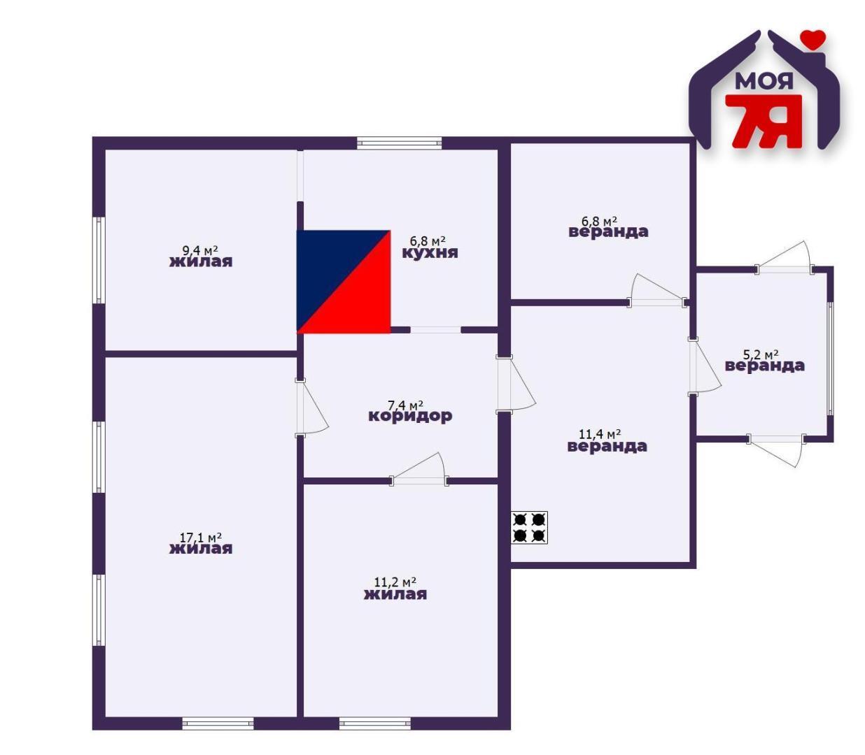 Дом 73 м² Старобин, Беларусь