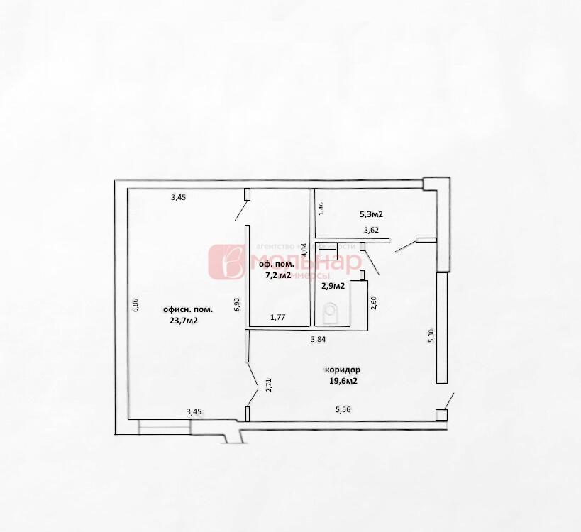 Office 59 m² in Minsk, Belarus