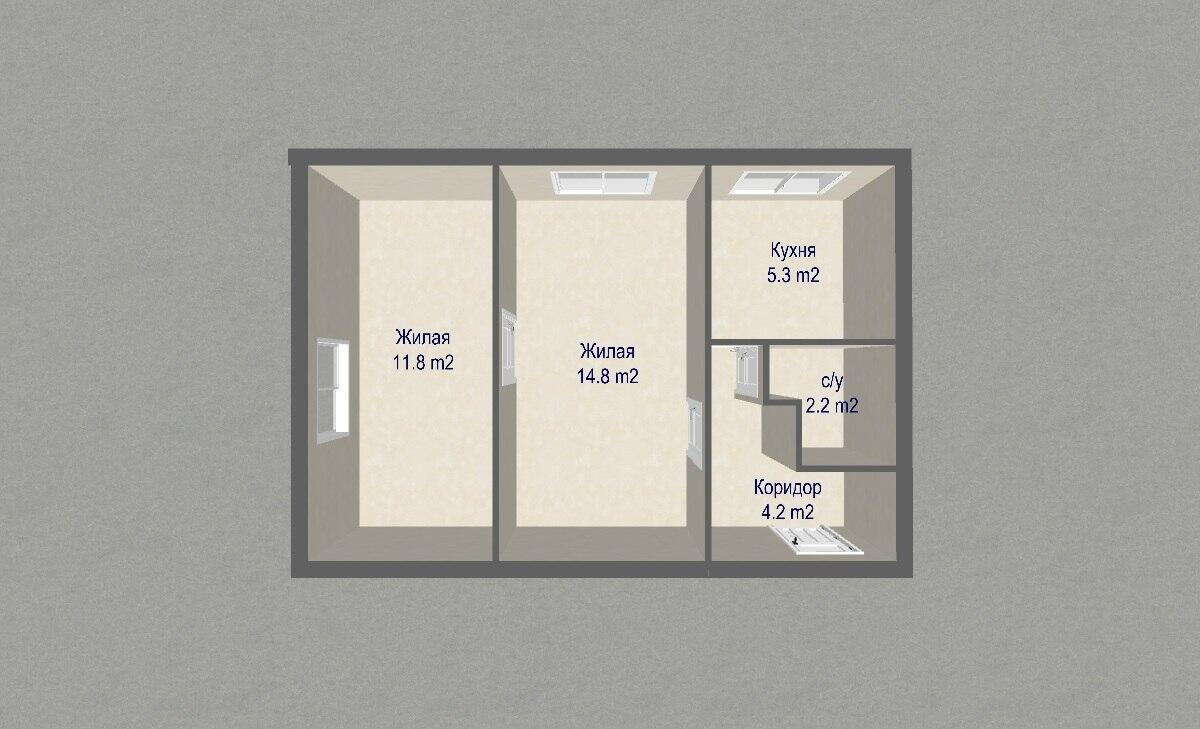 Appartement 2 chambres 38 m² Minsk, Bélarus