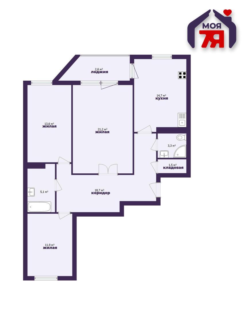 Mieszkanie 3 pokoi 90 m² Soligorsk, Białoruś