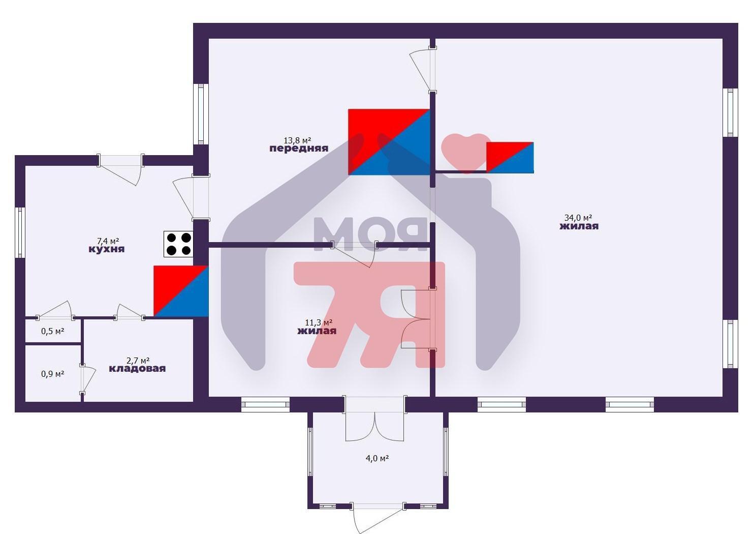 Maison 71 m² Haradzilauski sielski Saviet, Bélarus