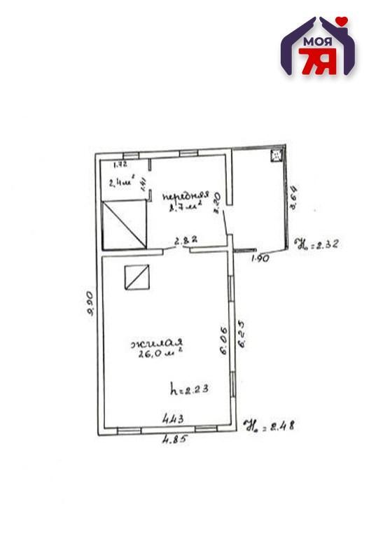 House 37 m² Zanaracki sielski Saviet, Belarus