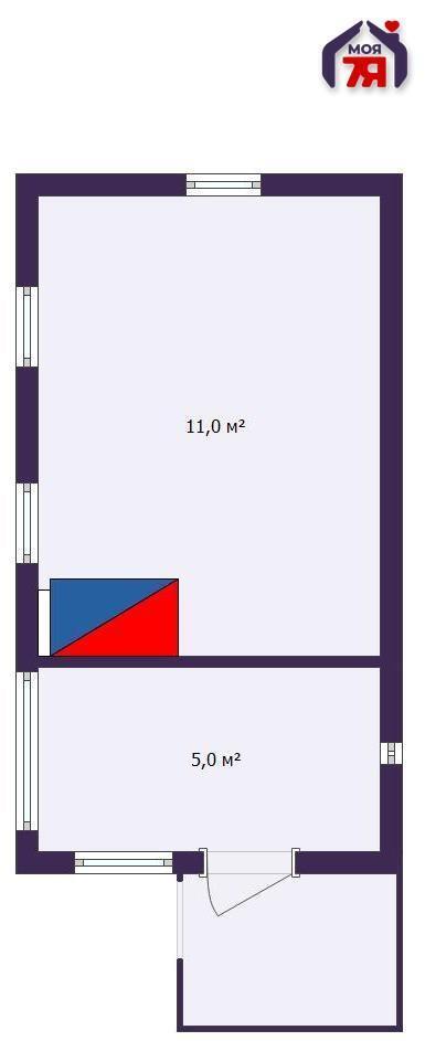 Haus 21 m² Starobinski sielski Saviet, Belarus