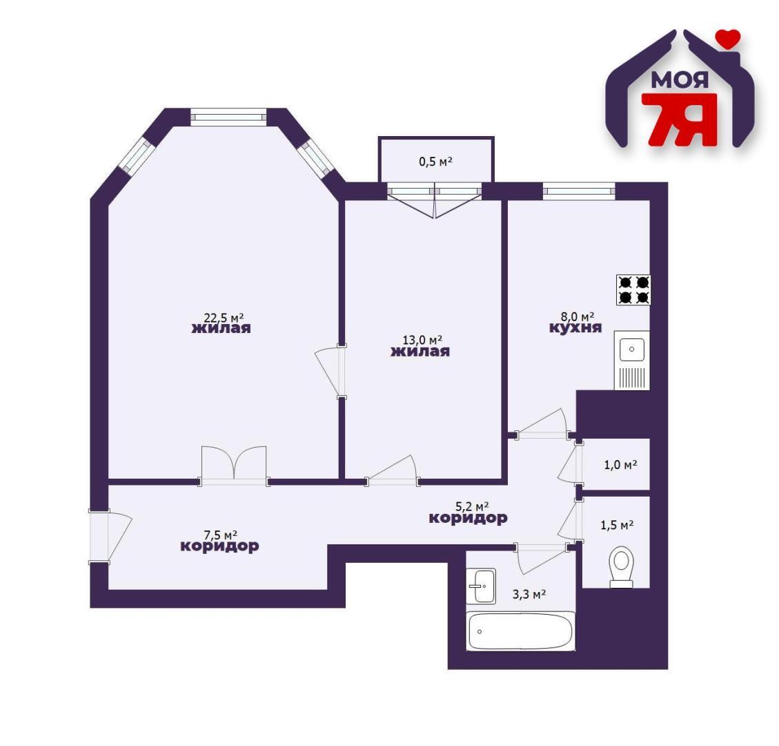 Wohnung 2 zimmer 62 m² Minsk, Belarus