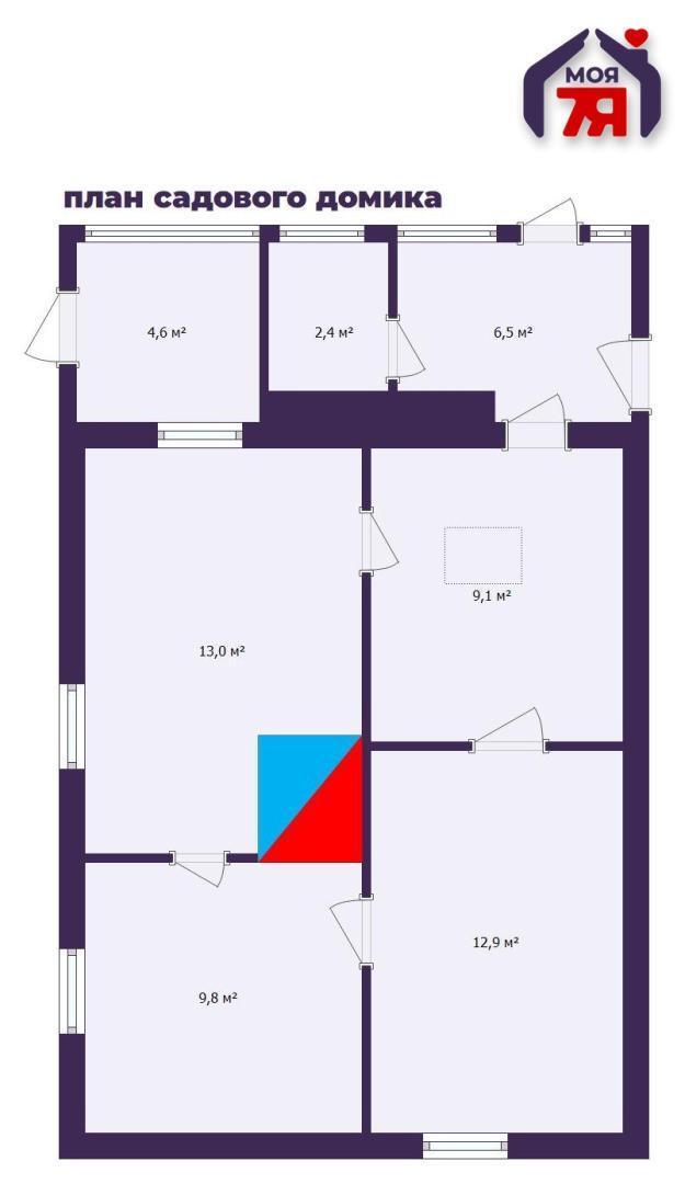 Maison 58 m² Kurhanski sielski Saviet, Bélarus