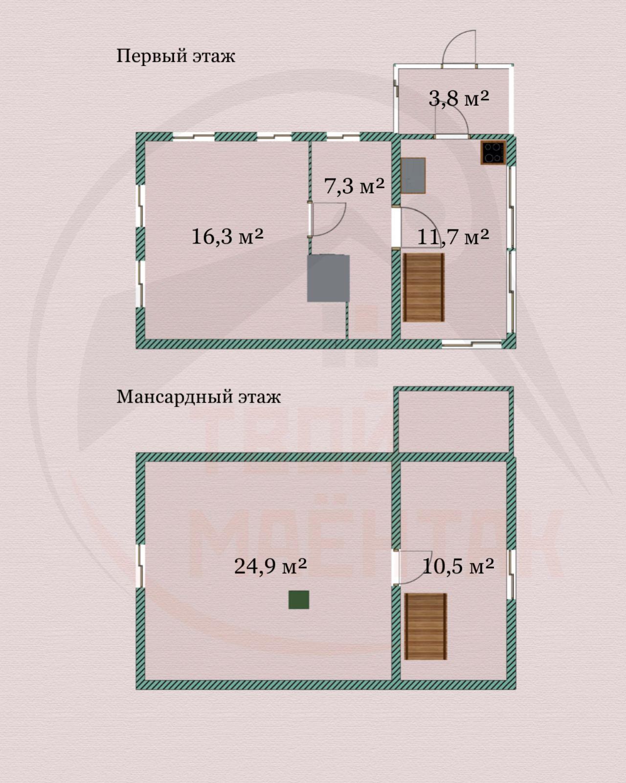 Дом 75 м² Папернянский сельский Совет, Беларусь