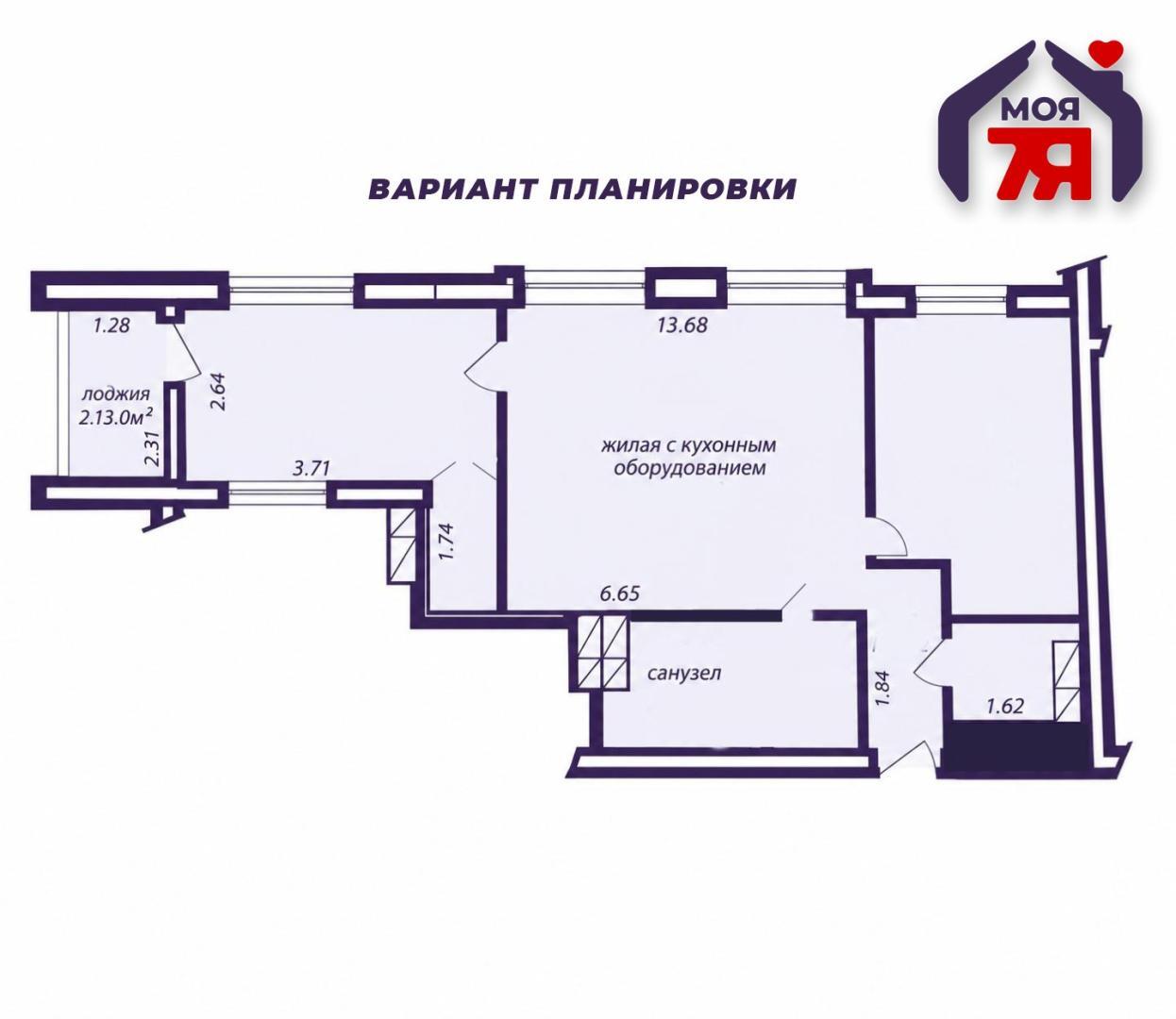 Квартира 3 комнаты 66 м² Минск, Беларусь