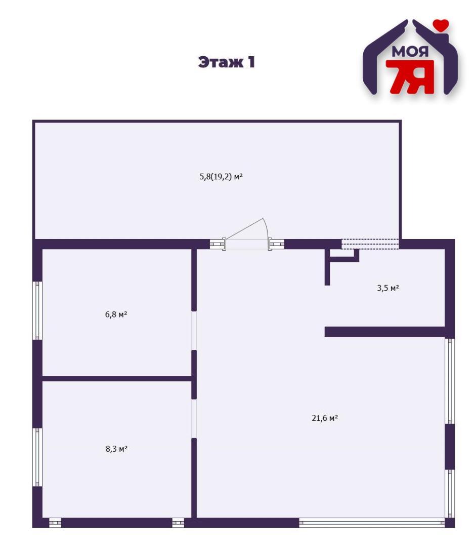 Haus 68 m² Chaciezynski sielski Saviet, Belarus