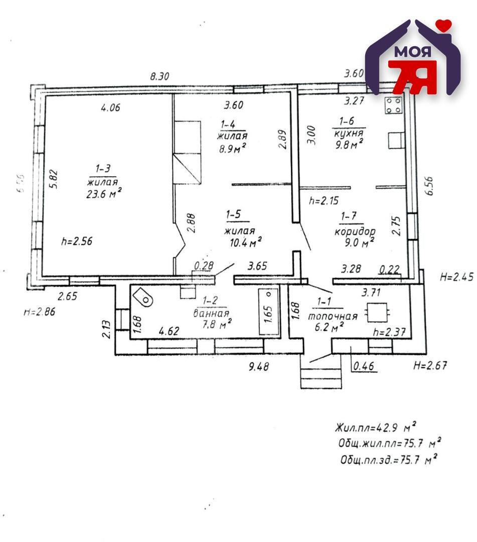 Maison 76 m² Miasocki sielski Saviet, Bélarus