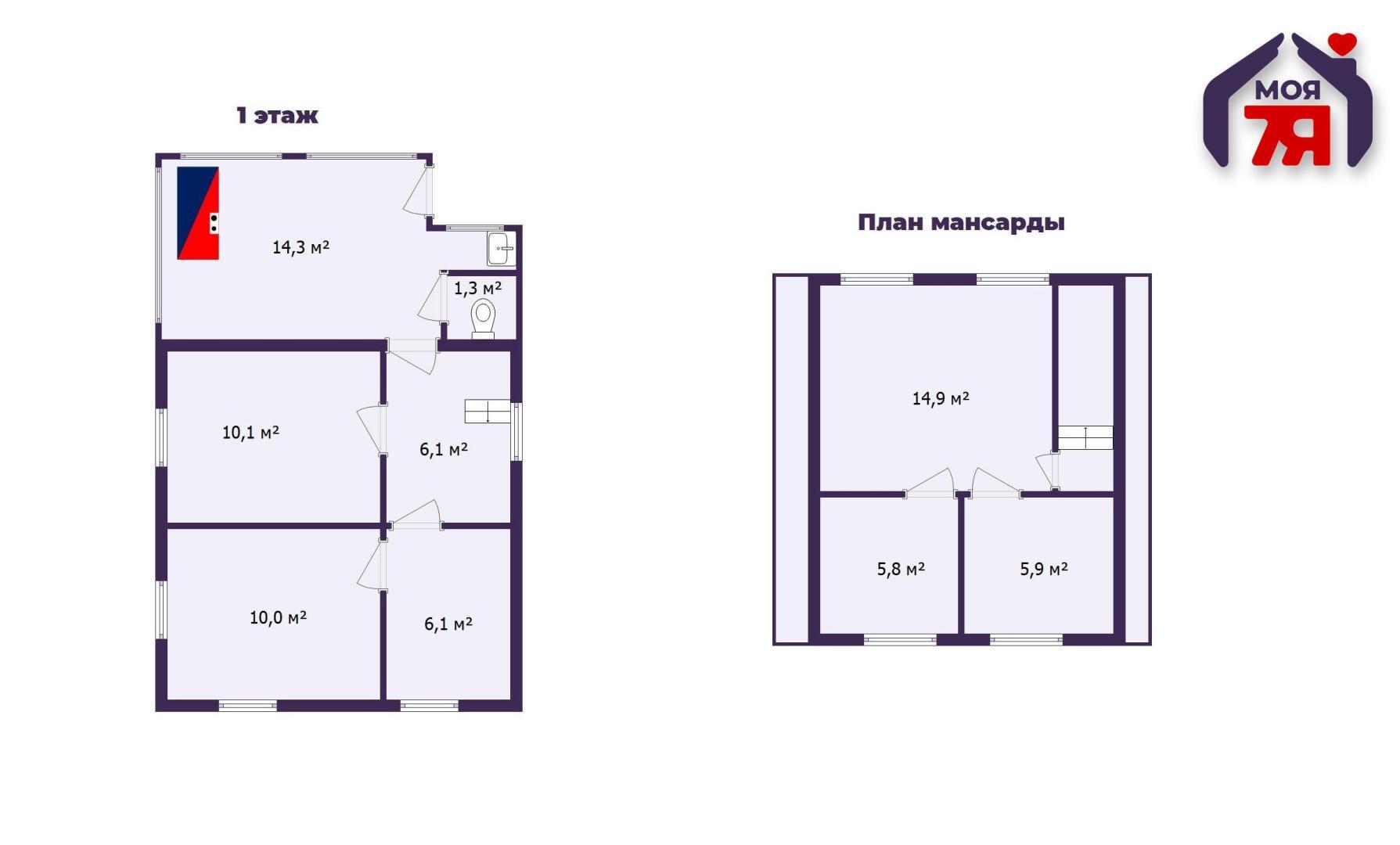 Maison 75 m² Zabalocki sielski Saviet, Bélarus