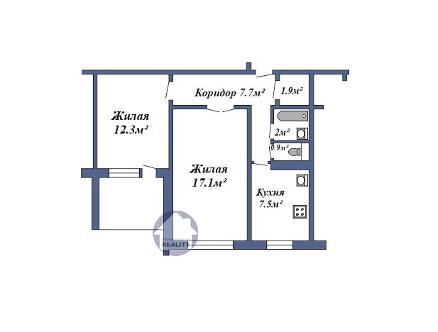 Appartement 2 chambres 51 m² Baranavitchy, Bélarus