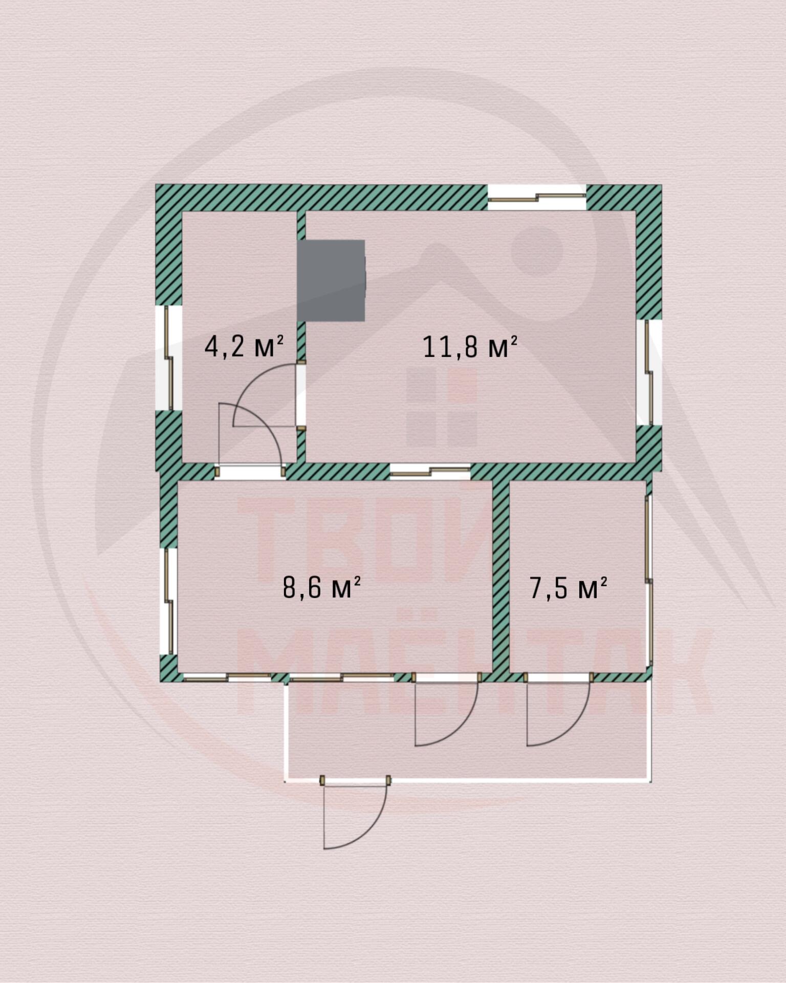 Maison 33 m² Radaskovicki sielski Saviet, Bélarus