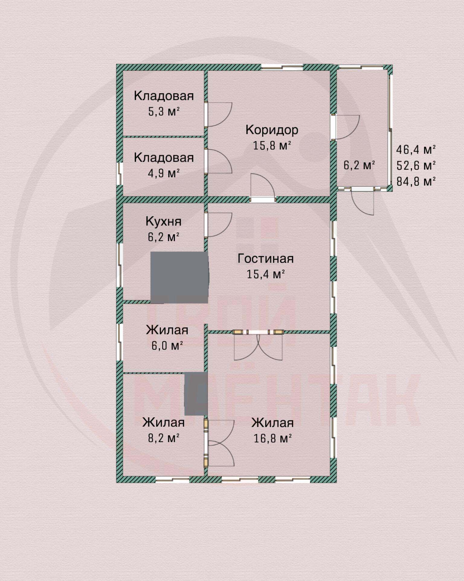 Haus 85 m² Aziaranski sielski Saviet, Belarus
