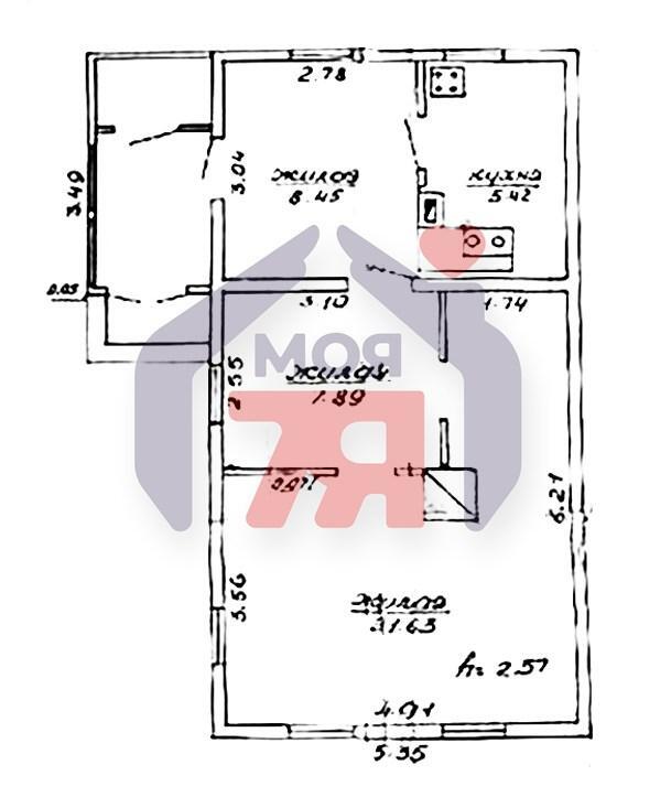 Haus 43 m² Smarhon, Belarus