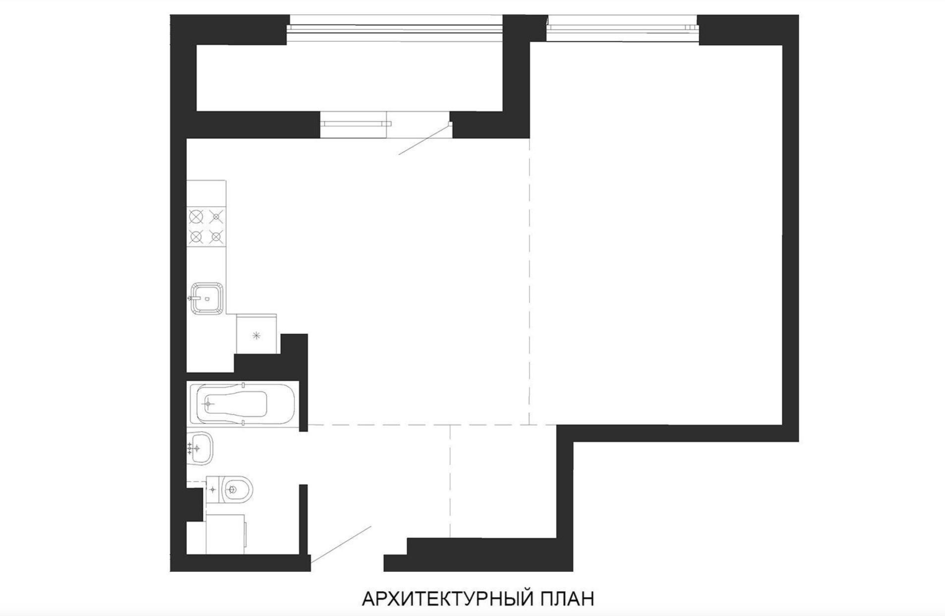 1 room apartment 57 m² Minsk, Belarus
