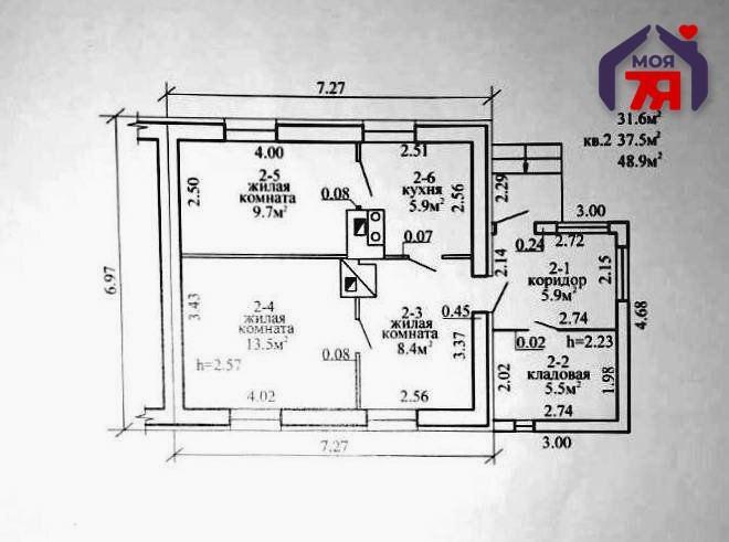 Квартира 3 комнаты 49 м² Тюрлёвский сельский Совет, Беларусь