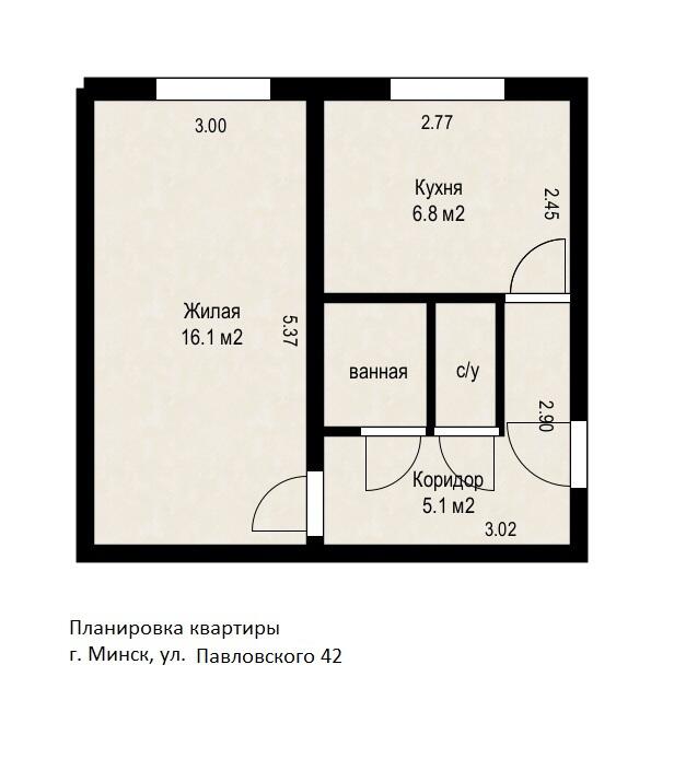 Apartamento 1 habitación 31 m² Minsk, Belarús