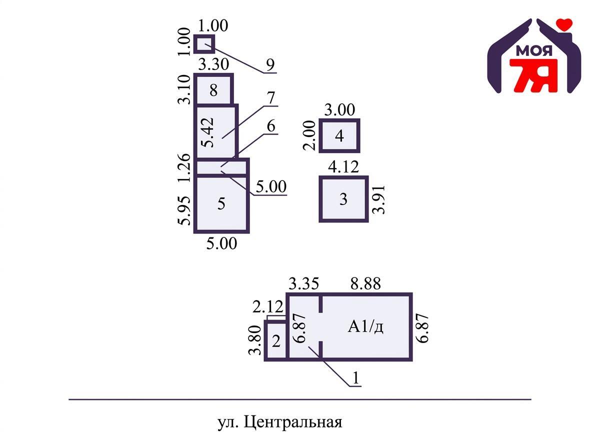 Maison 53 m² Lucniki, Bélarus