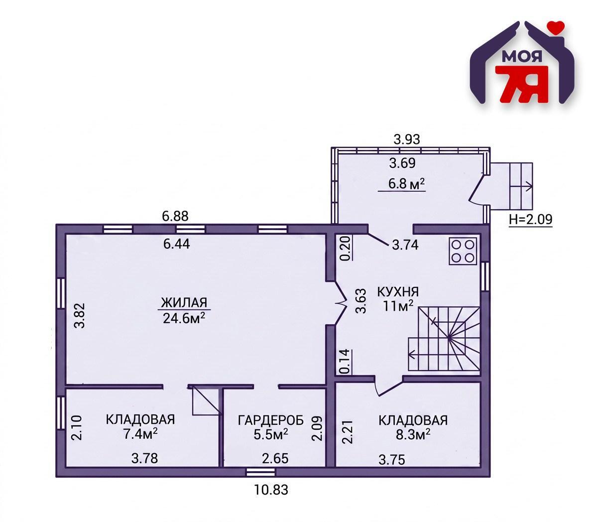 Dom 64 m² Holcycy, Białoruś
