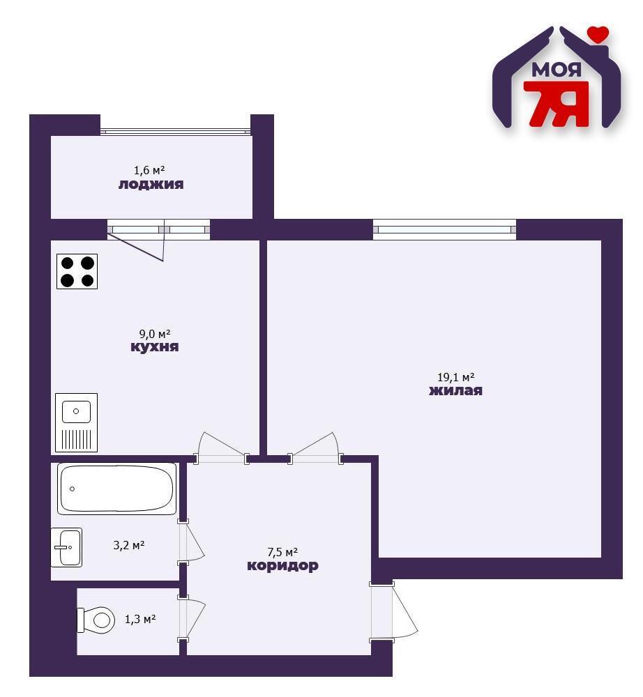 Apartamento 1 habitación 40 m² Starobin, Belarús