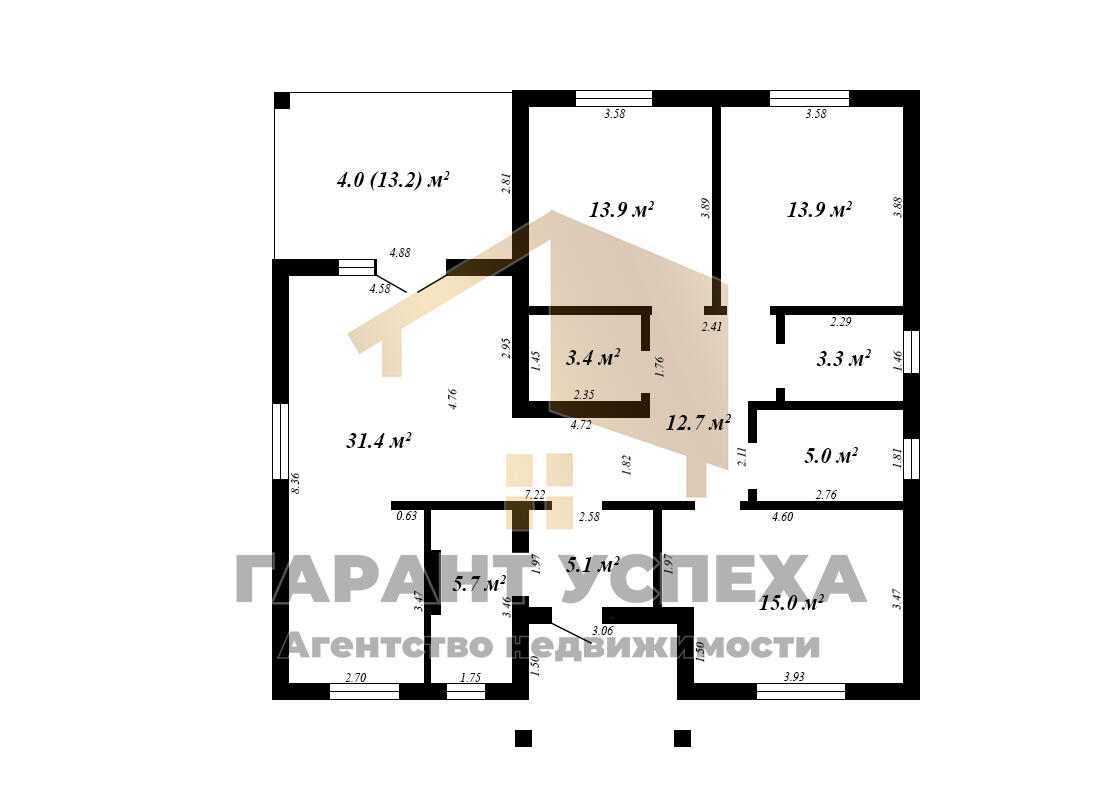 Дом 123 м² Мухавецкий сельский Совет, Беларусь