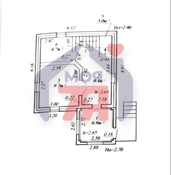 Haus 46 m² Aliachnovicki sielski Saviet, Belarus