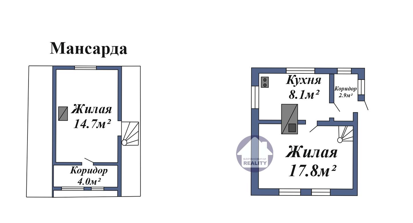 House 48 m² Zamcuznienski sielski Saviet, Belarus