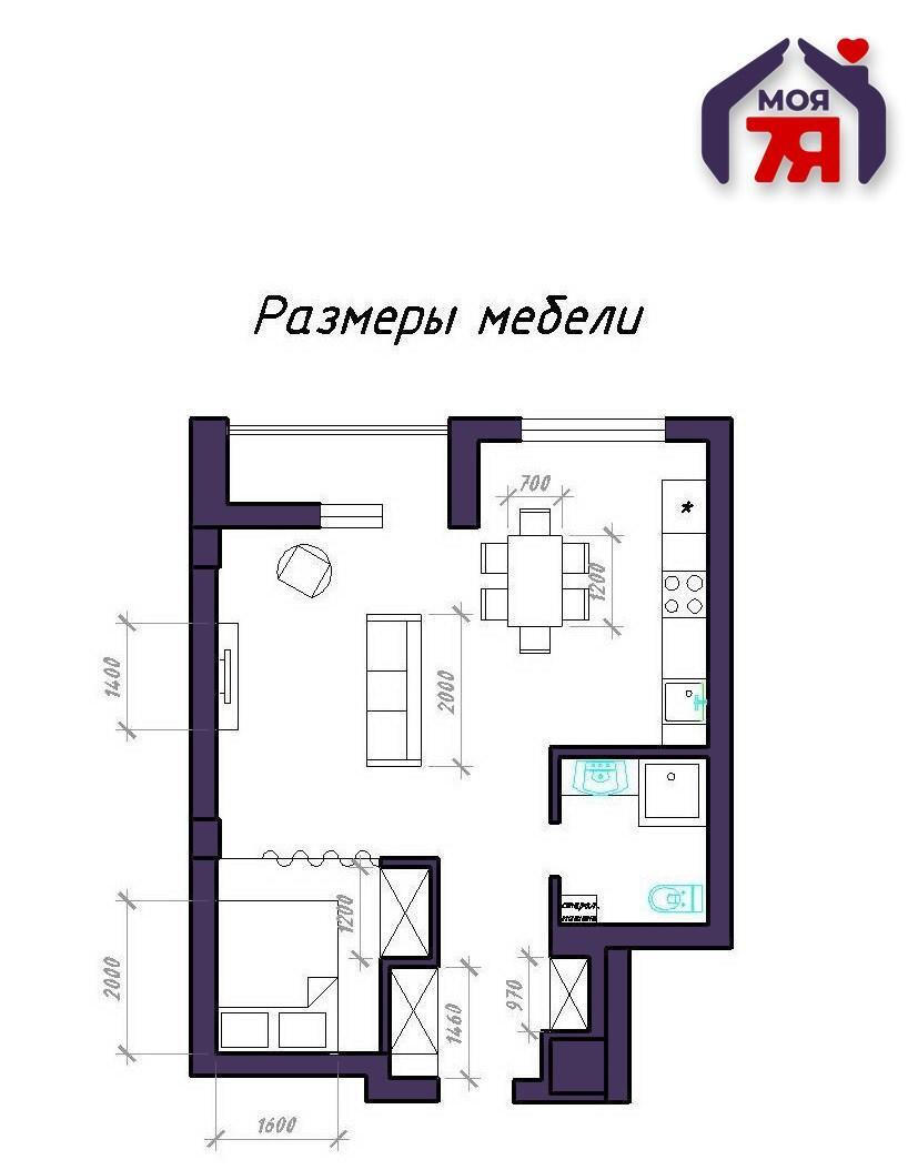 1 room apartment 44 m² Minsk, Belarus