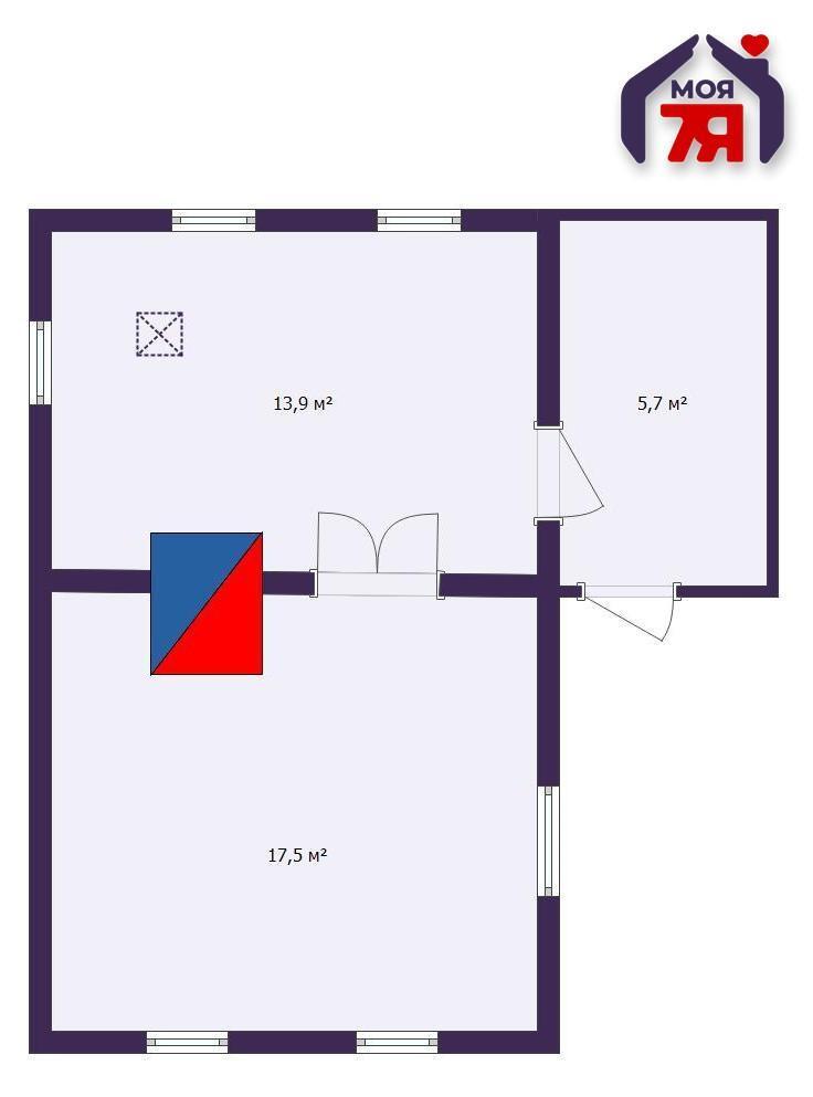 Дом 62 м² Рубежевичский сельский Совет, Беларусь