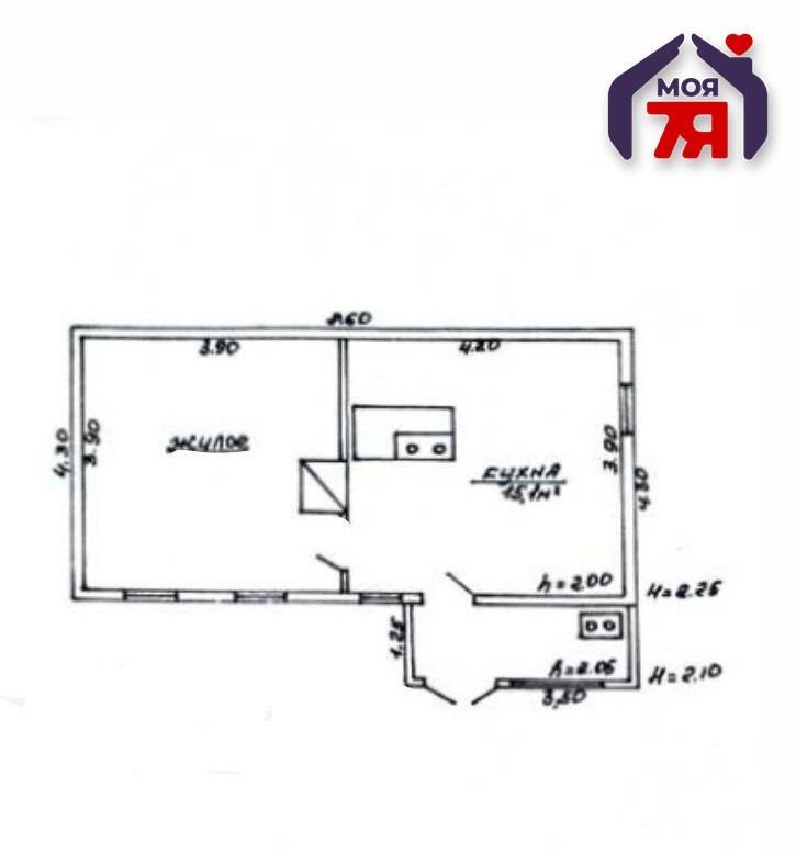 Haus 31 m² Maladsetschna, Belarus