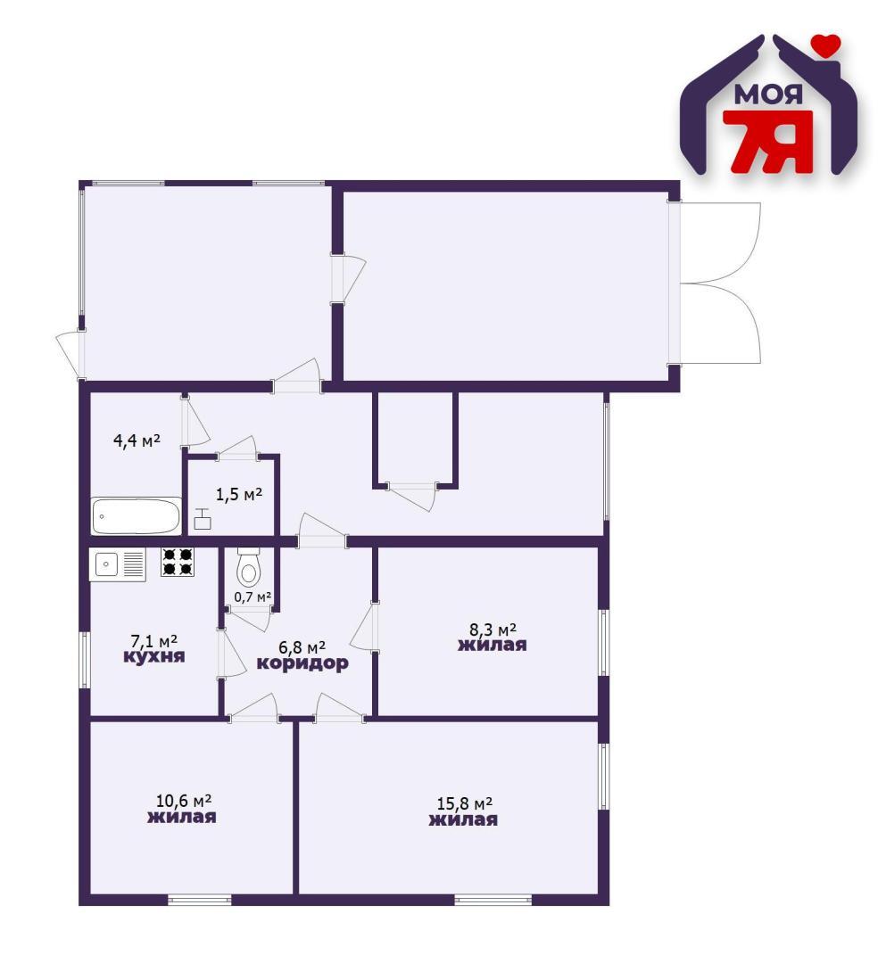 Maison 74 m² Smaliavitchy, Bélarus